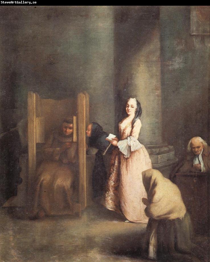 Pietro Longhi The Confession